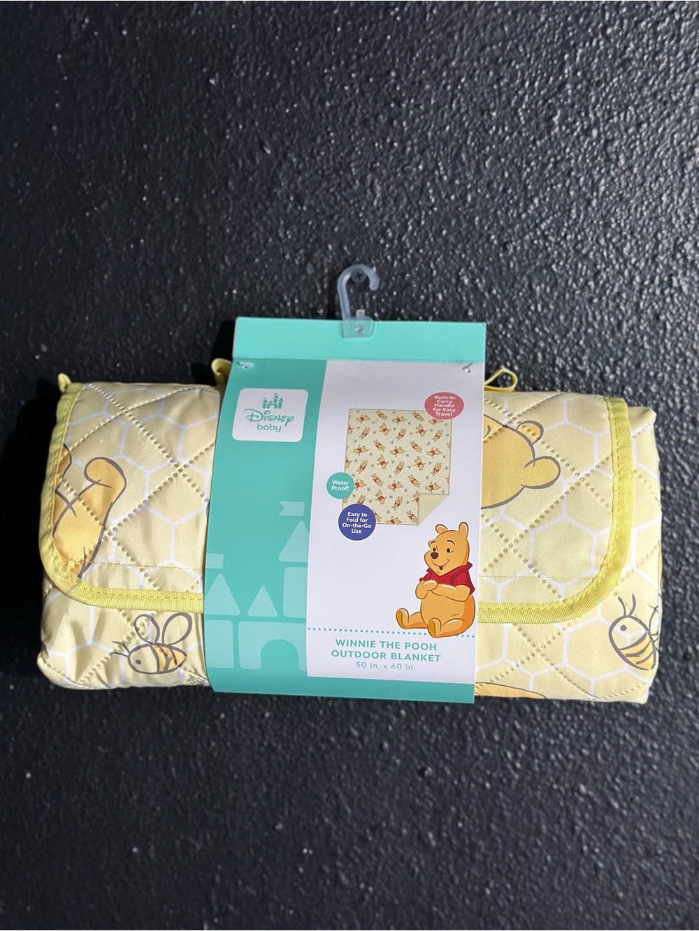 Disney Winnie the Pooh Yellow Outdoor blanket